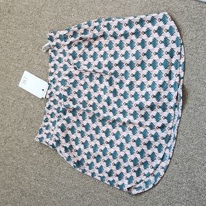 DR2 green & pink patterned skort medium